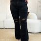 Judy Blue High Waist Distressed Flare Jeans