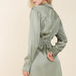 Casey Satin Wrap Dress